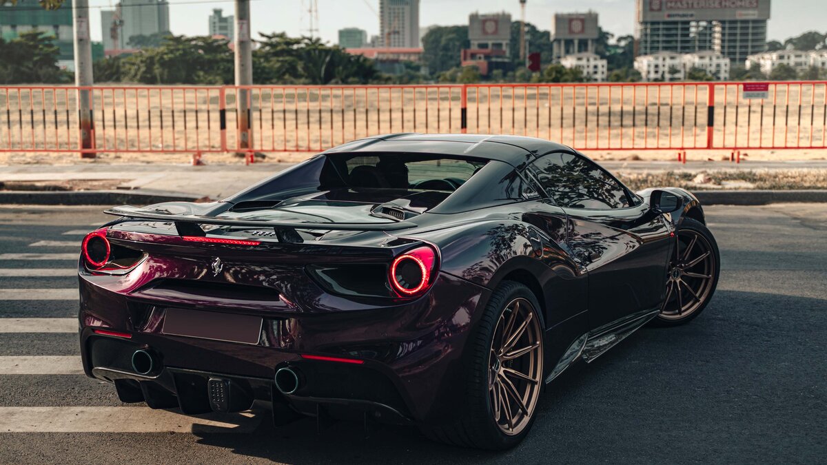 Ferrari 488 - Midnight Purple Wrap - img 9