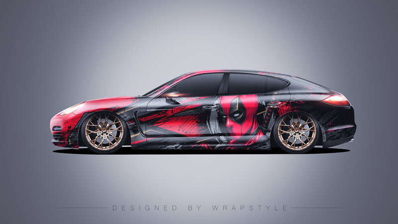Porsche Panamera 4S - Deadpool Design