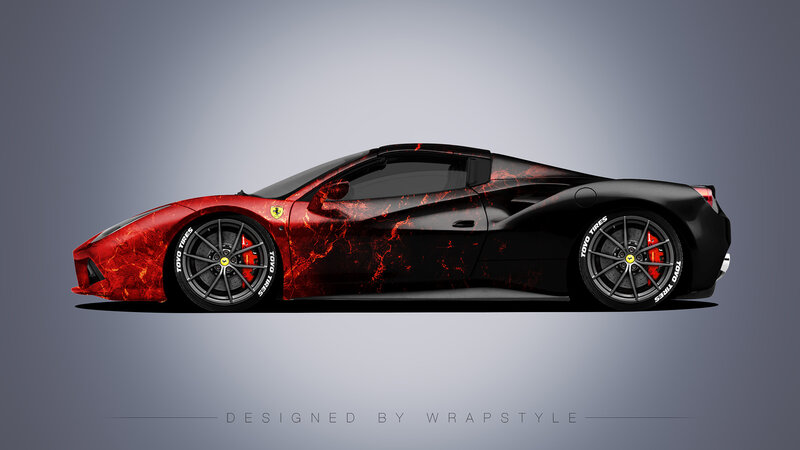 Ferrari 488 Spider - Gradient Design
