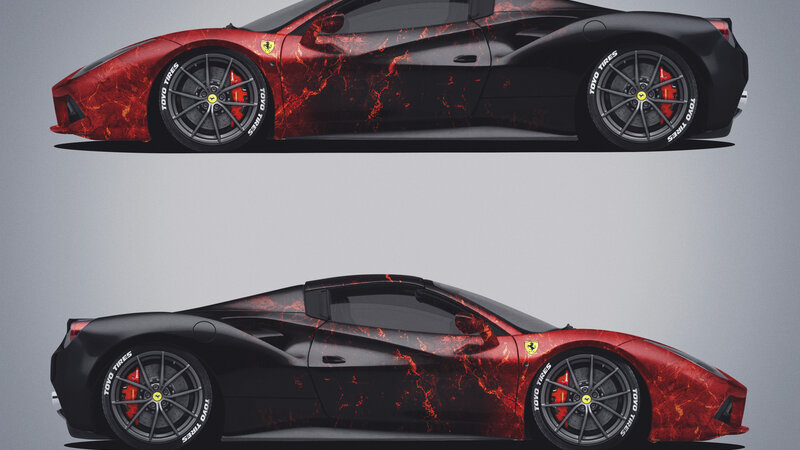 Ferrari 488 Spider - Gradient Design - img 2 small